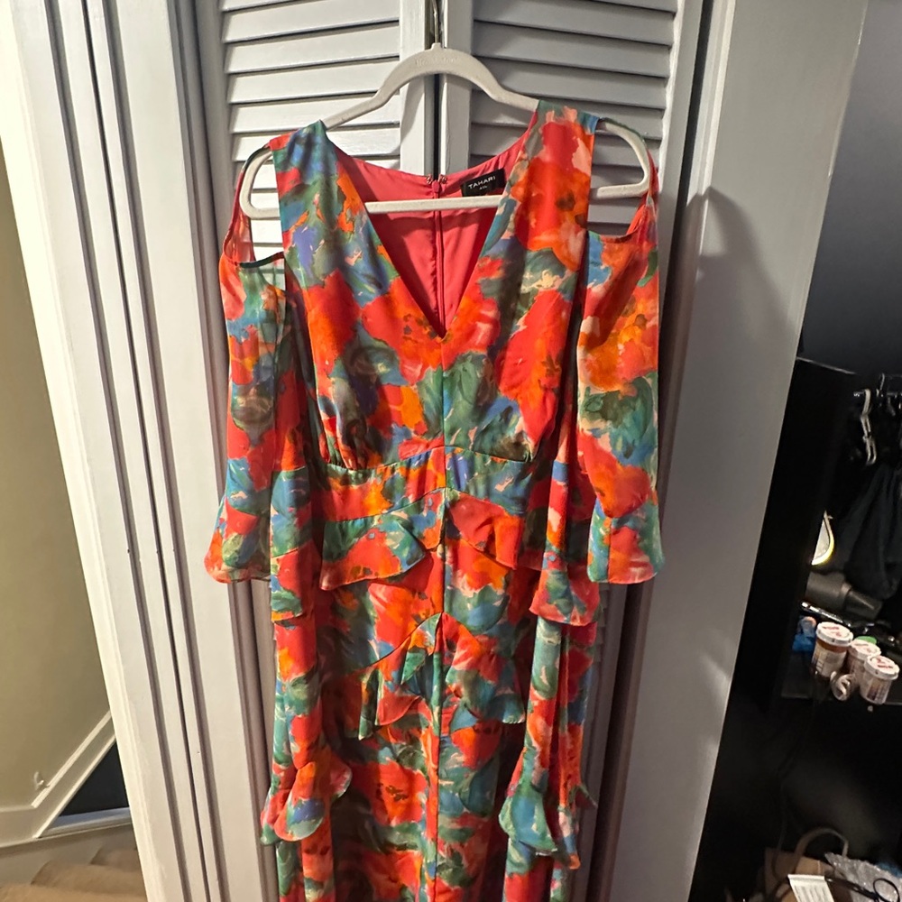 Tahari ASL Colorful Floral Dress